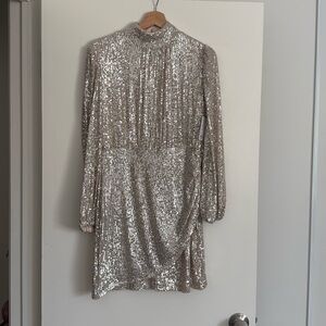 NWT Nine West Lined Mini Sparkle Dress - Sz Small